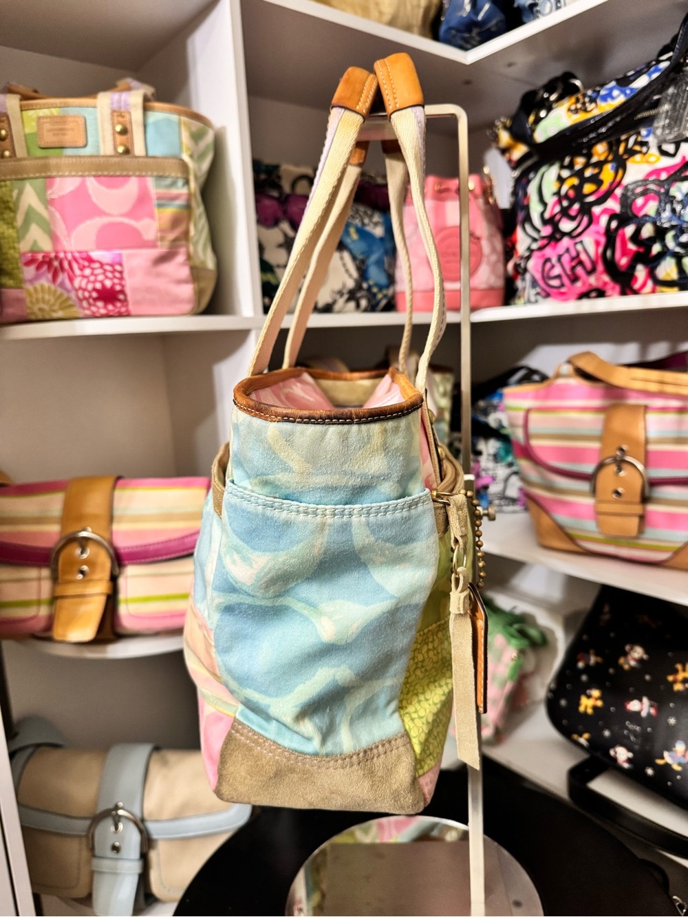 Coach 2005 Spring Patchwork Tote - Picture 6 of 10